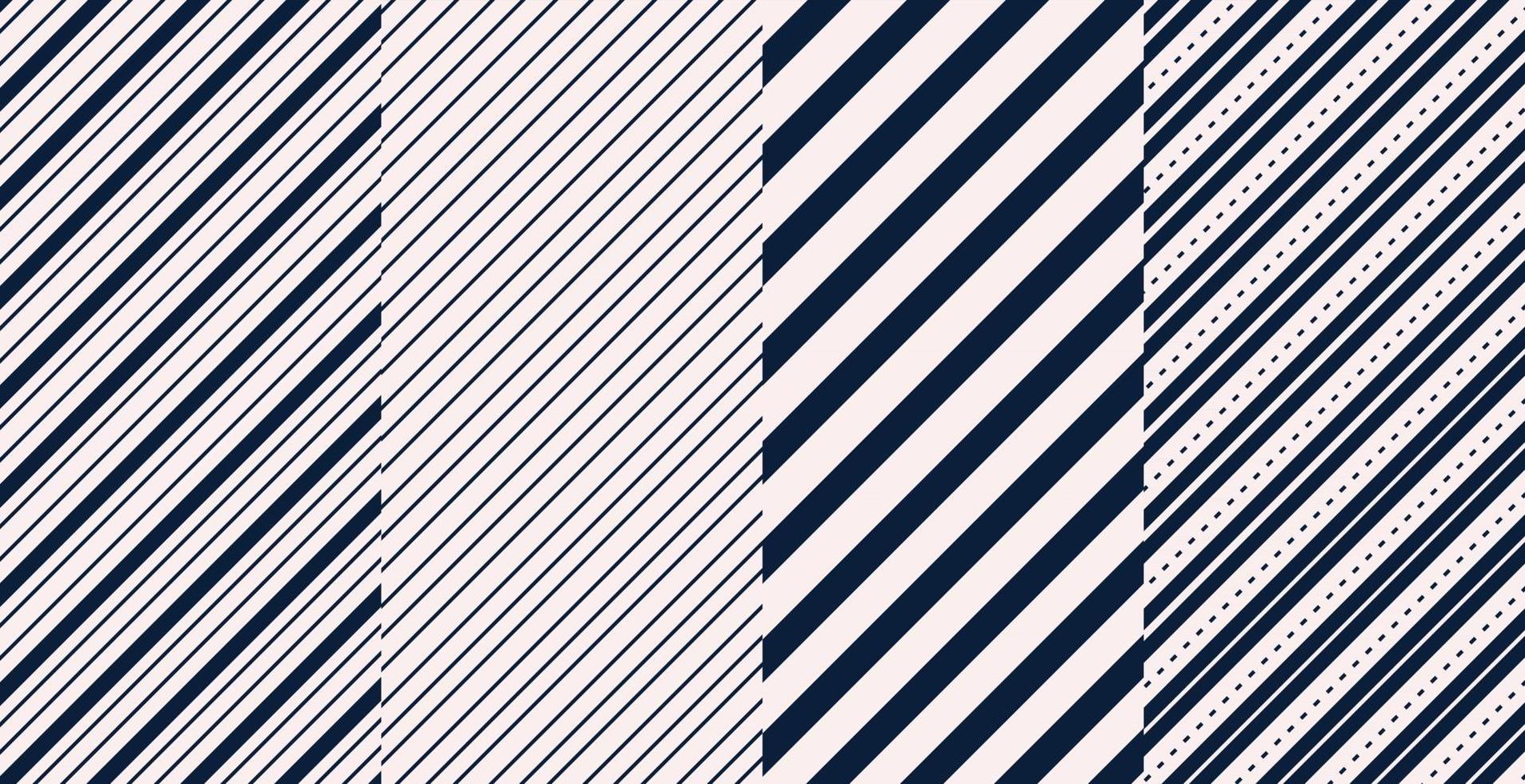 Set of diagonal lines patterns design Free Vecto vector