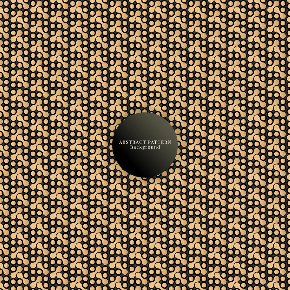 golden and black seamless metaballs pattern vector