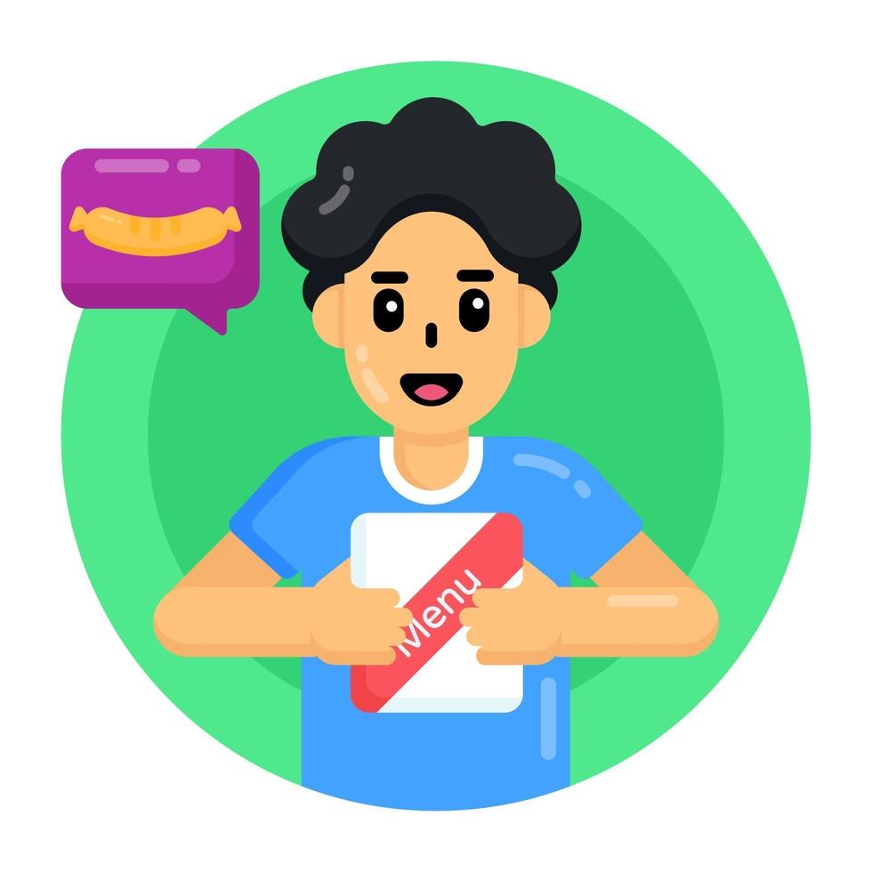 Food Chat and Message vector