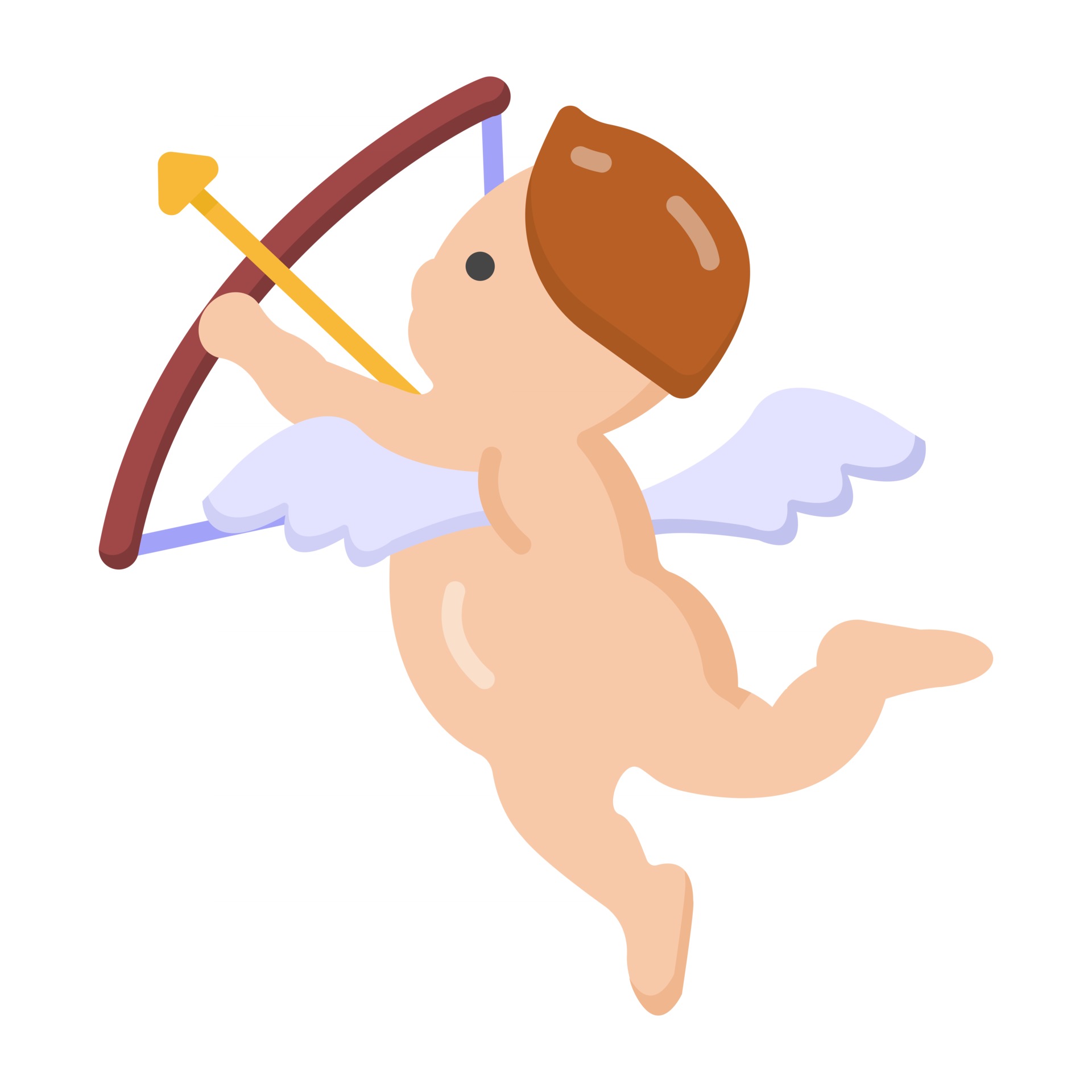Arco Cupido Y Flecha Para San Valentín Stock de ilustración - Ilustración  de movimiento, dardo: 161580982