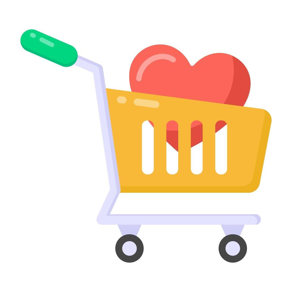 San Valentín amor de compras vector