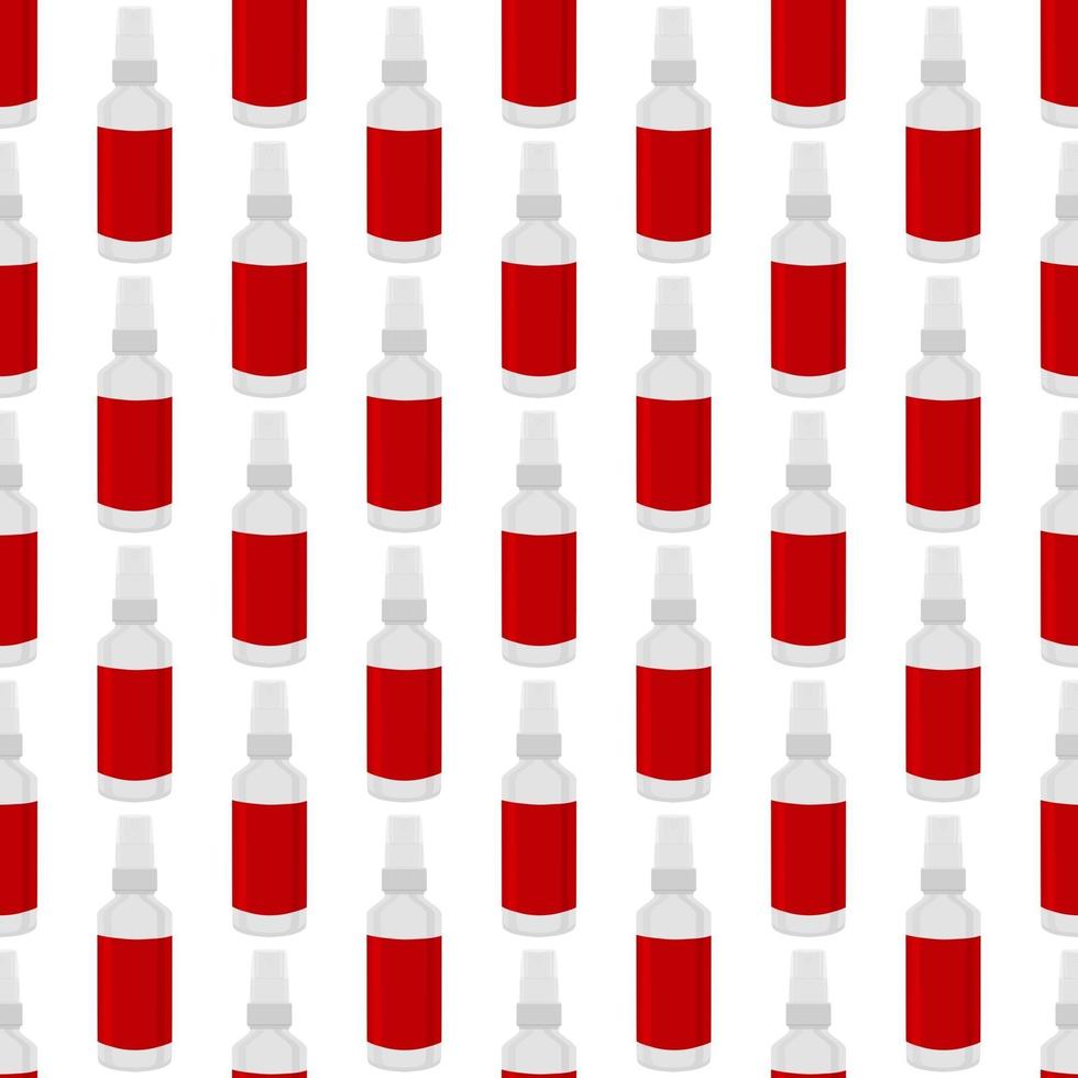 Seamless of many identical sanitizer in soap dispenser vector