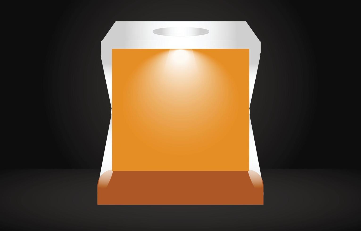 box color with black background vector