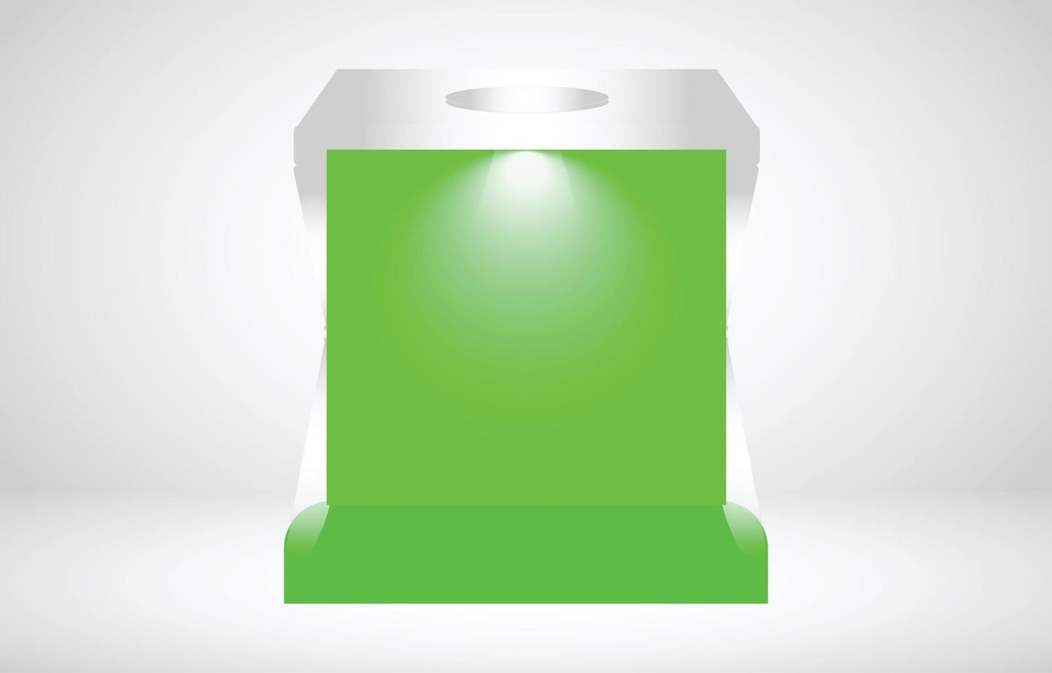 color de caja con fondo blanco vector