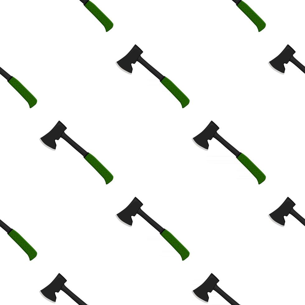 Illustration on theme pattern steel axes with wooden handle vector