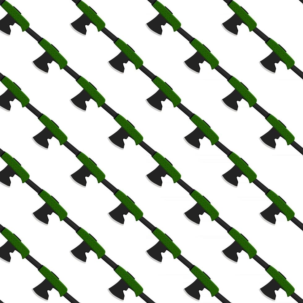 Illustration on theme pattern steel axes with wooden handle vector