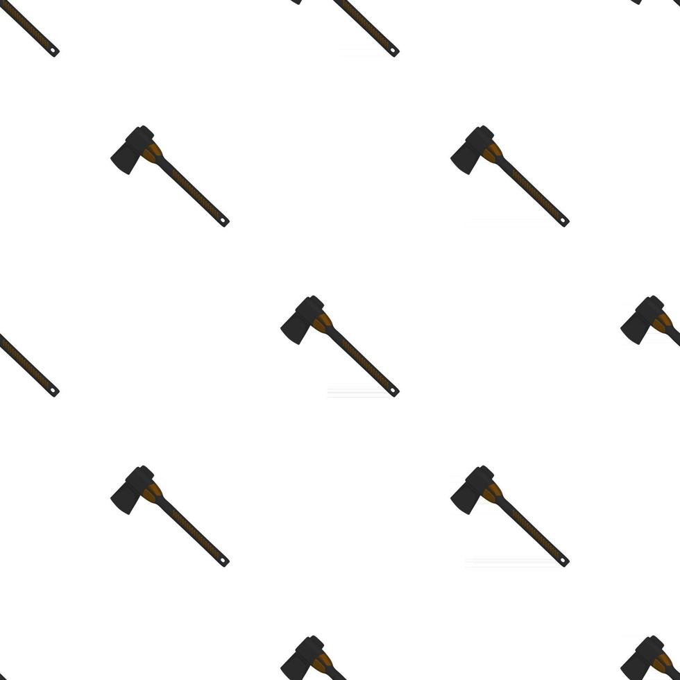 Illustration on theme pattern steel axes with wooden handle vector
