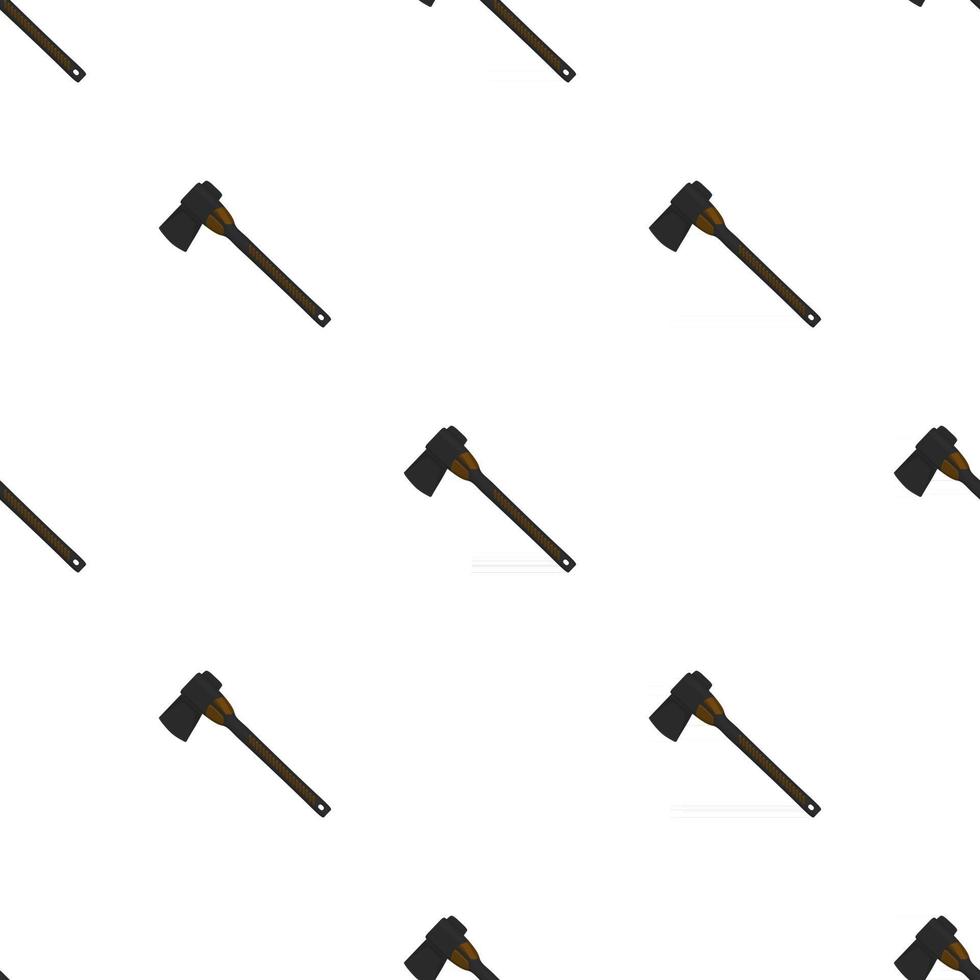 Illustration on theme pattern steel axes with wooden handle vector