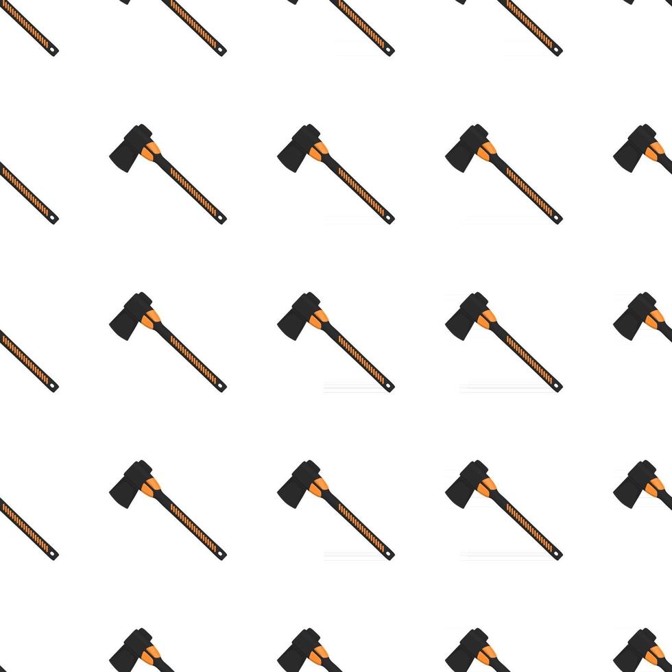 Illustration on theme pattern steel axes with wooden handle vector