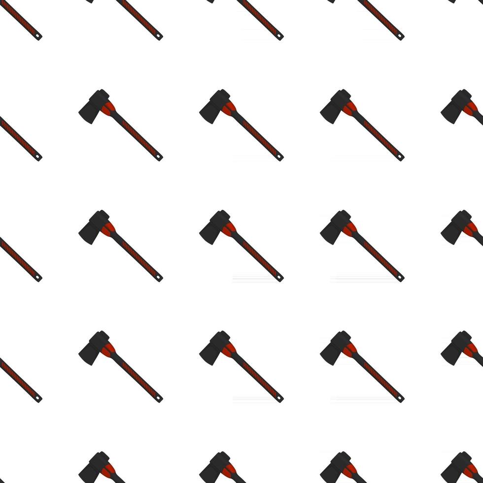 Illustration on theme pattern steel axes with wooden handle vector
