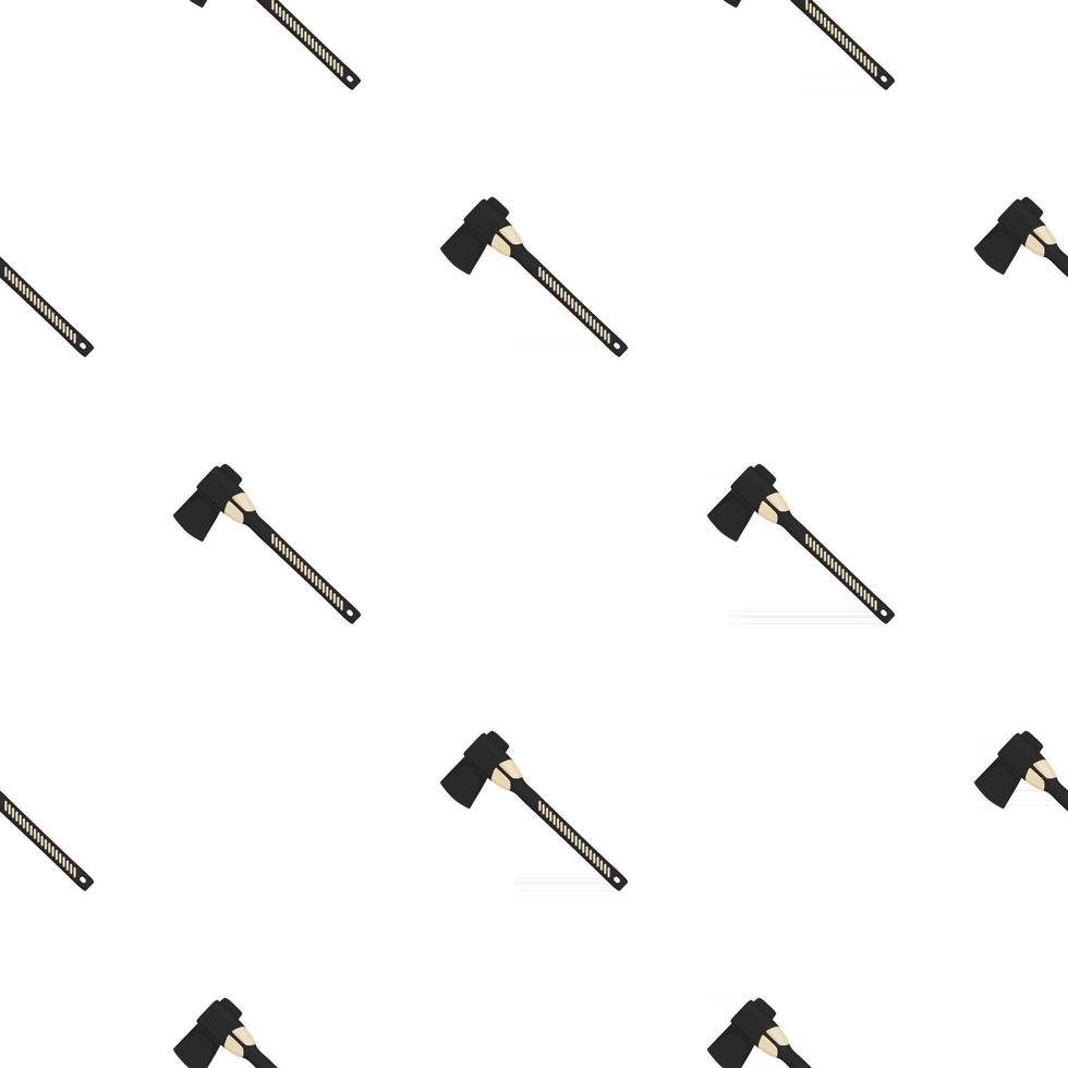 Illustration on theme pattern steel axes with wooden handle vector
