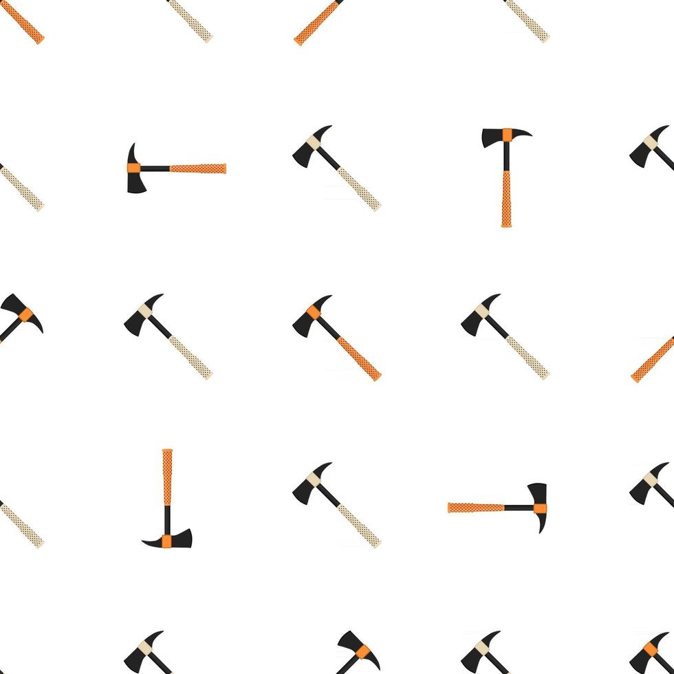 Illustration on theme pattern steel axes with wooden handle vector