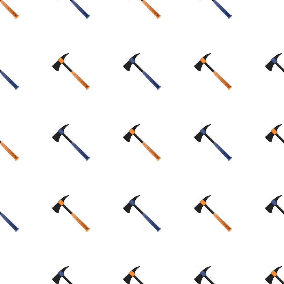 Illustration on theme pattern steel axes with wooden handle vector