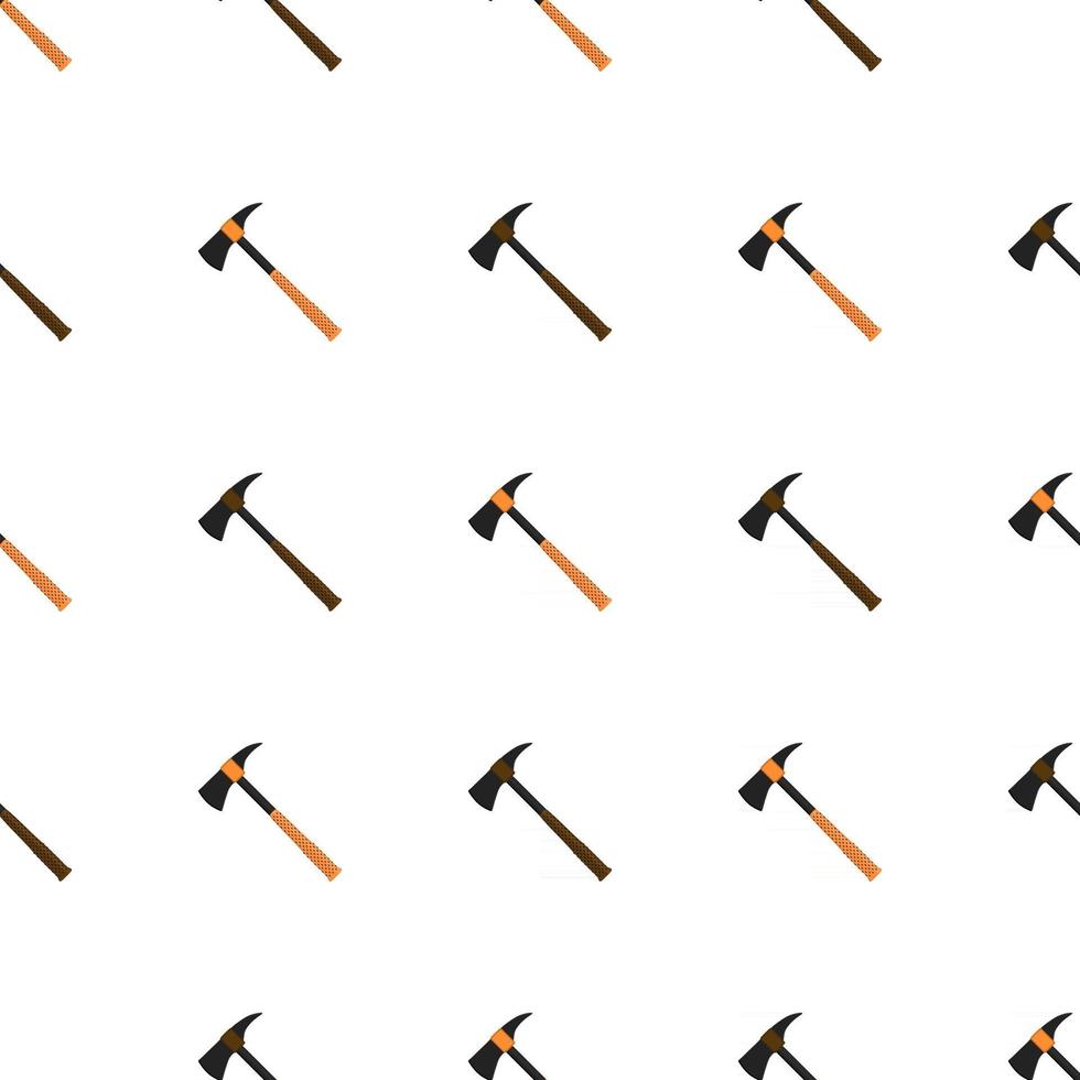 Illustration on theme pattern steel axes with wooden handle vector