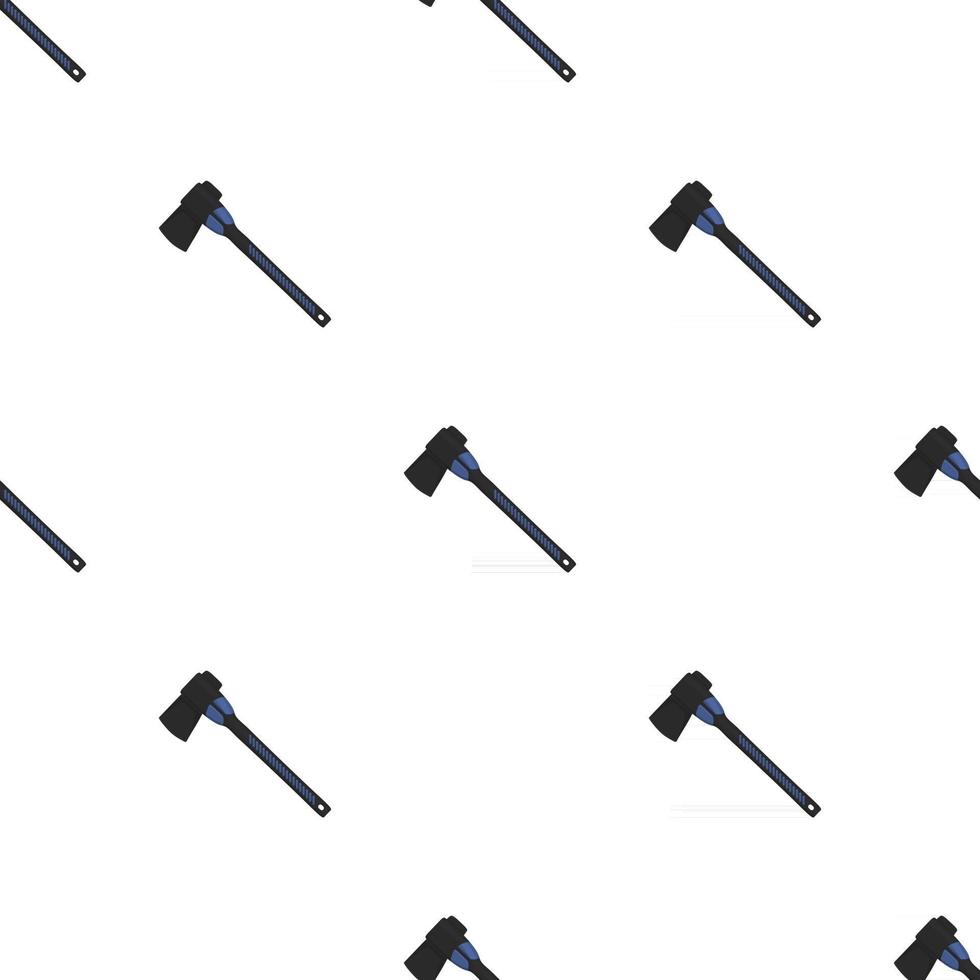 Illustration on theme pattern steel axes with wooden handle vector