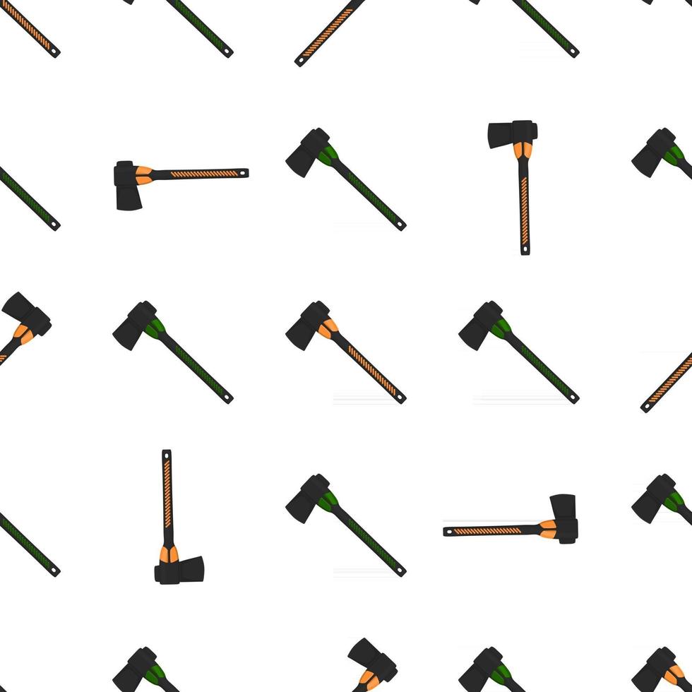 Illustration on theme pattern steel axes with wooden handle vector