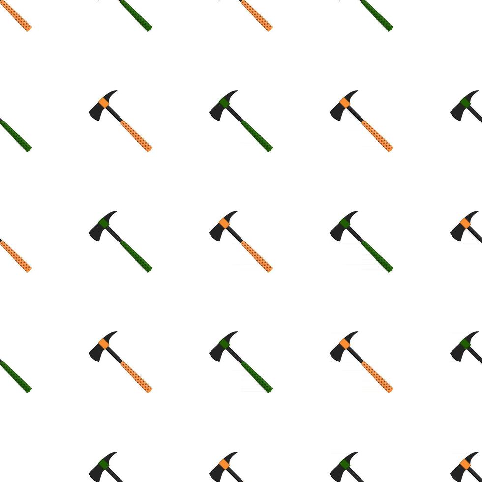 Illustration on theme pattern steel axes with wooden handle vector