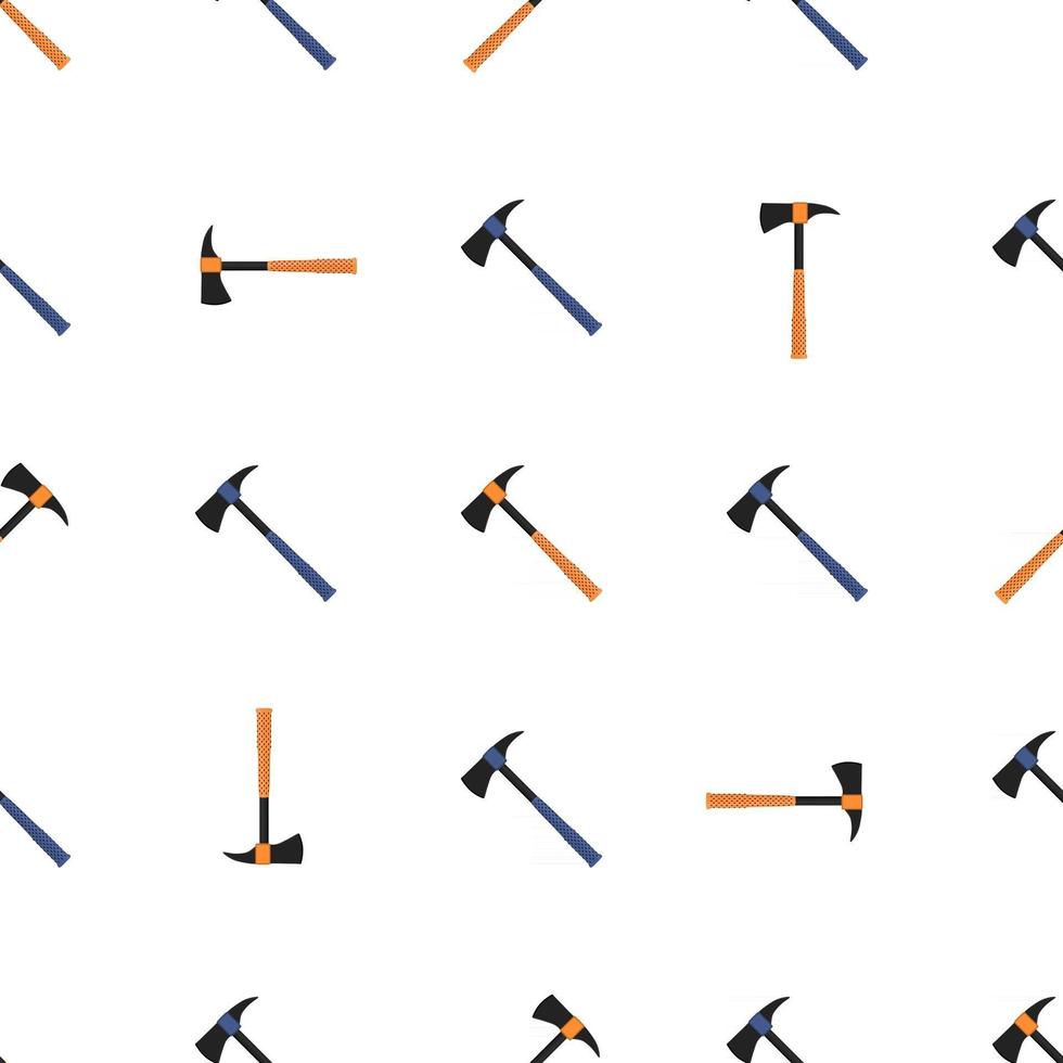 Illustration on theme pattern steel axes with wooden handle vector