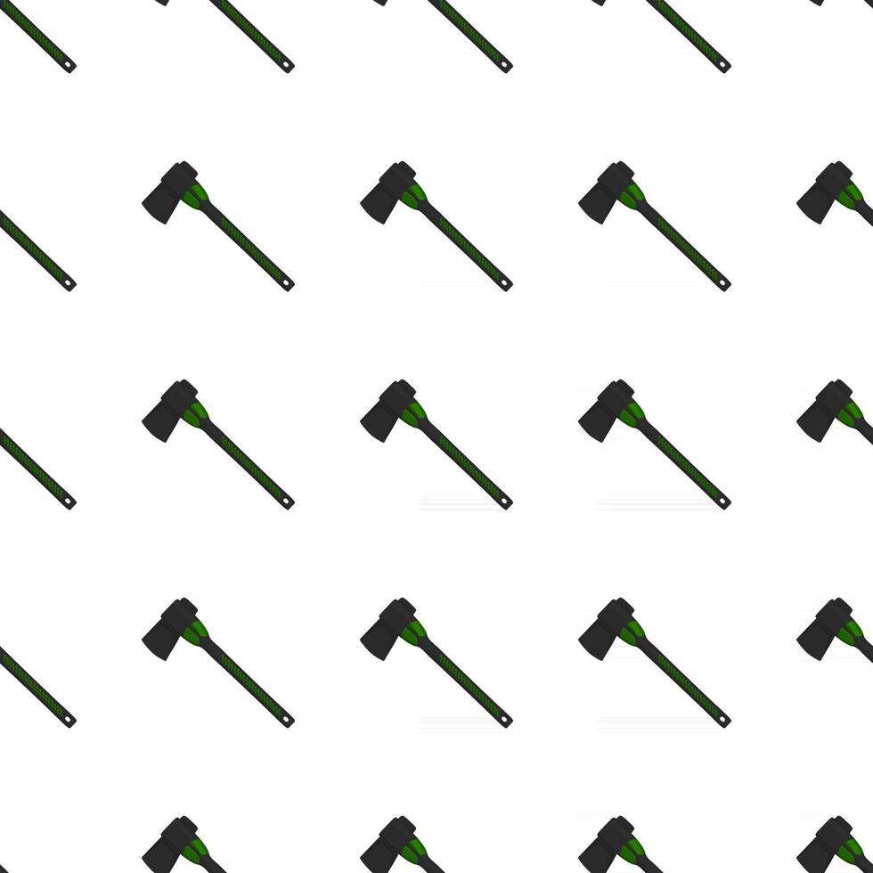 Illustration on theme pattern steel axes with wooden handle vector