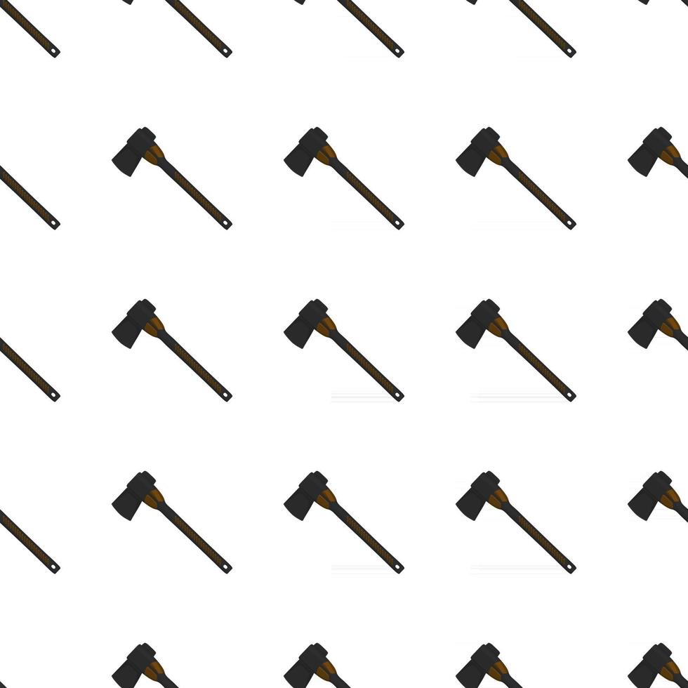 Illustration on theme pattern steel axes with wooden handle vector