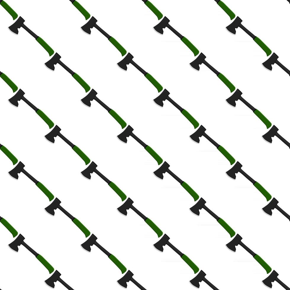 Illustration on theme pattern steel axes with wooden handle vector