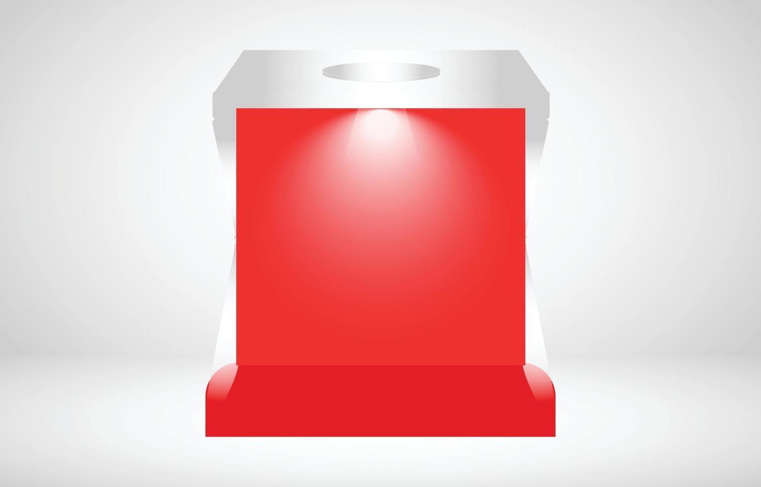 color de caja con fondo blanco vector