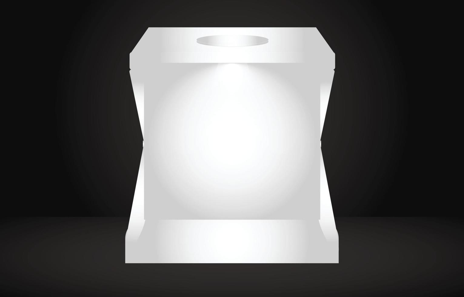box white with color background vector