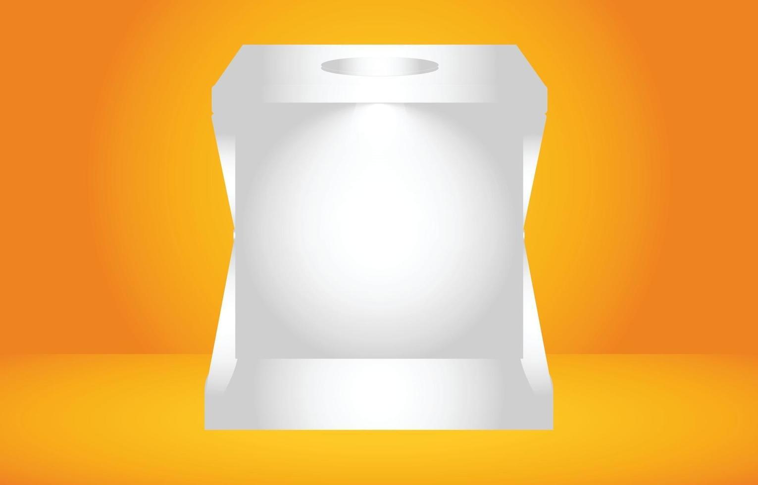 box white with color background vector