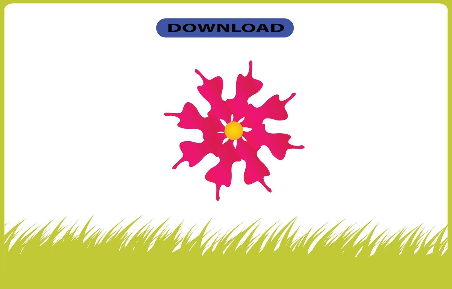 flower icon or logo high resolution vector