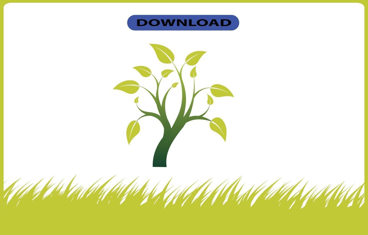 tree or leaf icon high resolution vector
