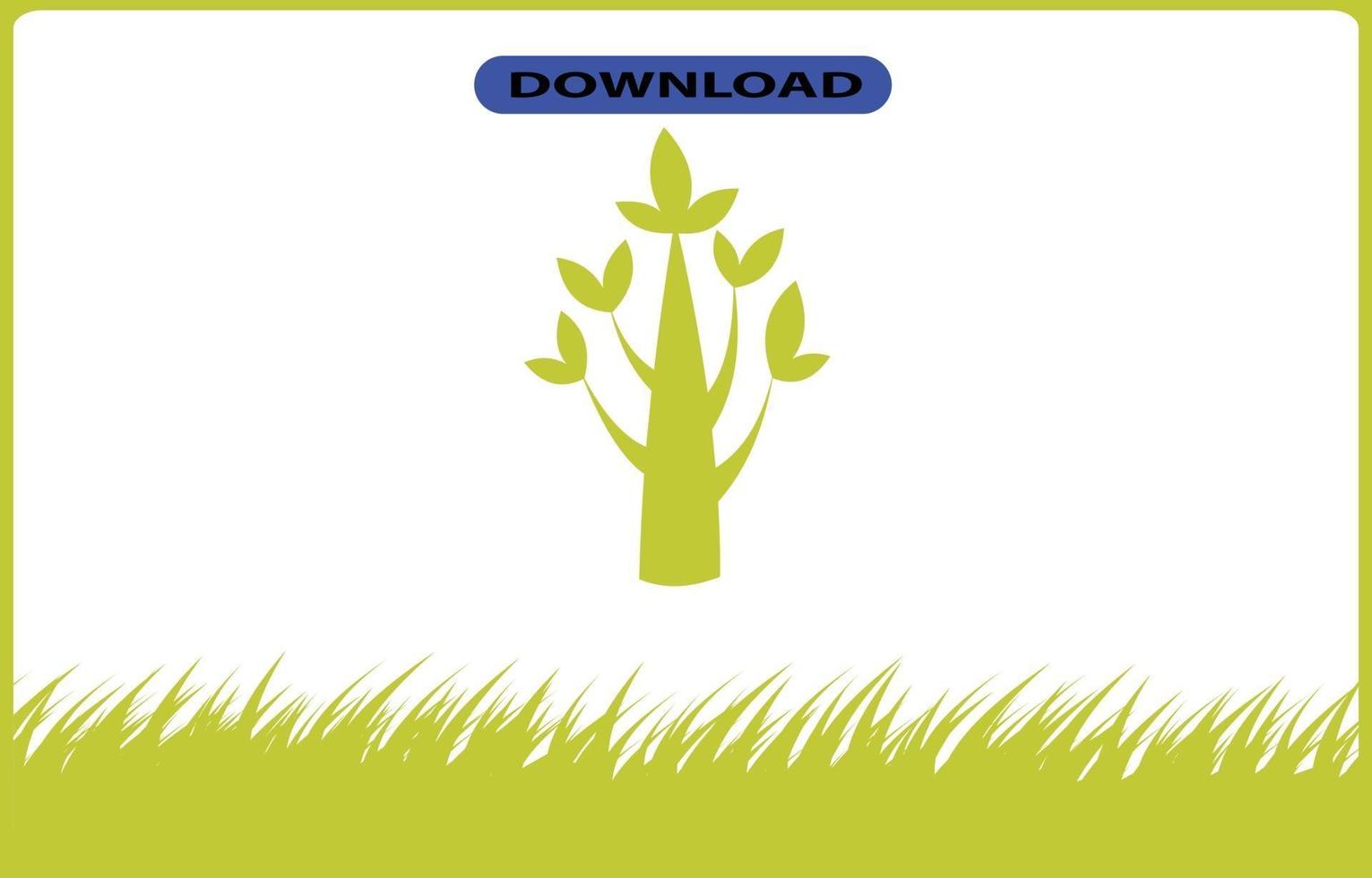 tree or leaf icon high resolution vector