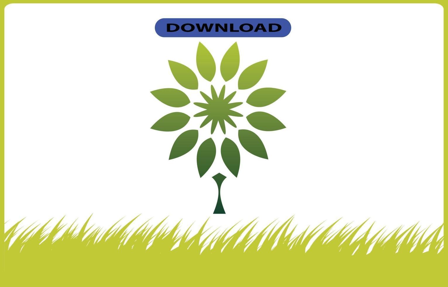 tree or leaf icon high resolution vector