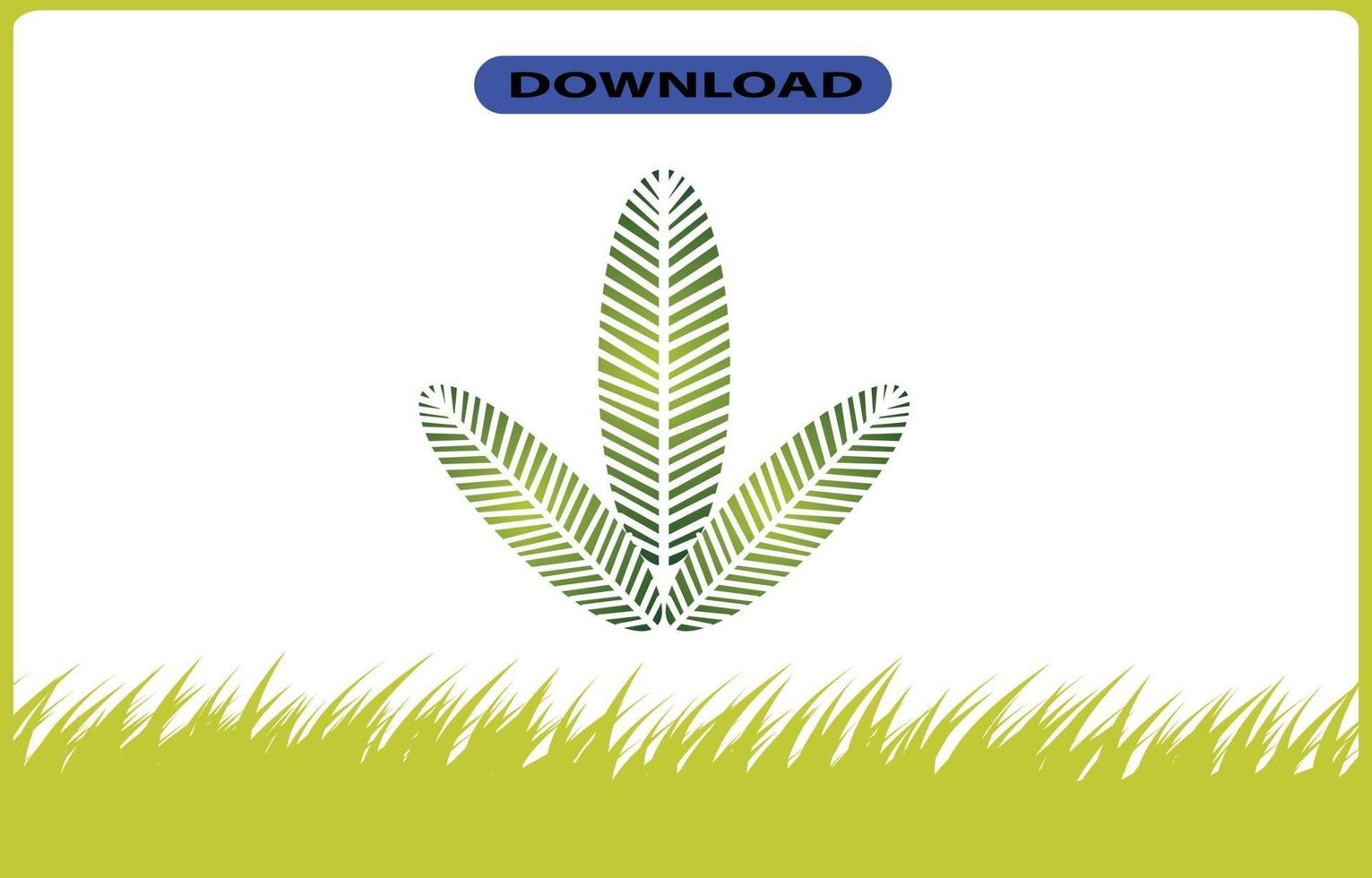 tree or leaf icon high resolution vector