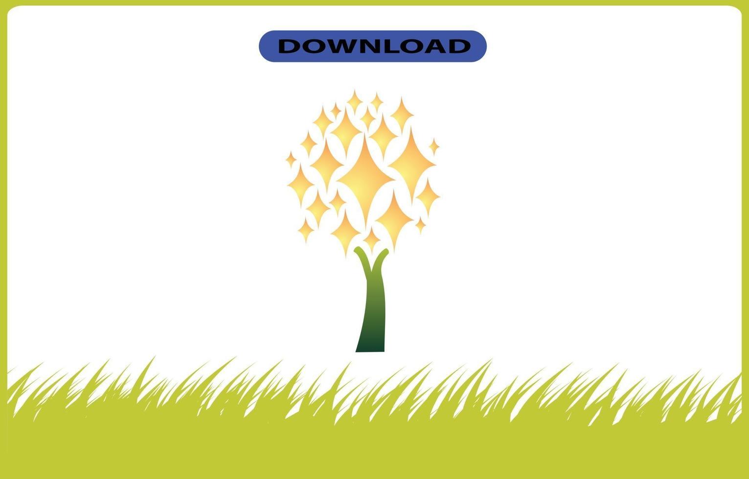 tree or leaf icon high resolution vector