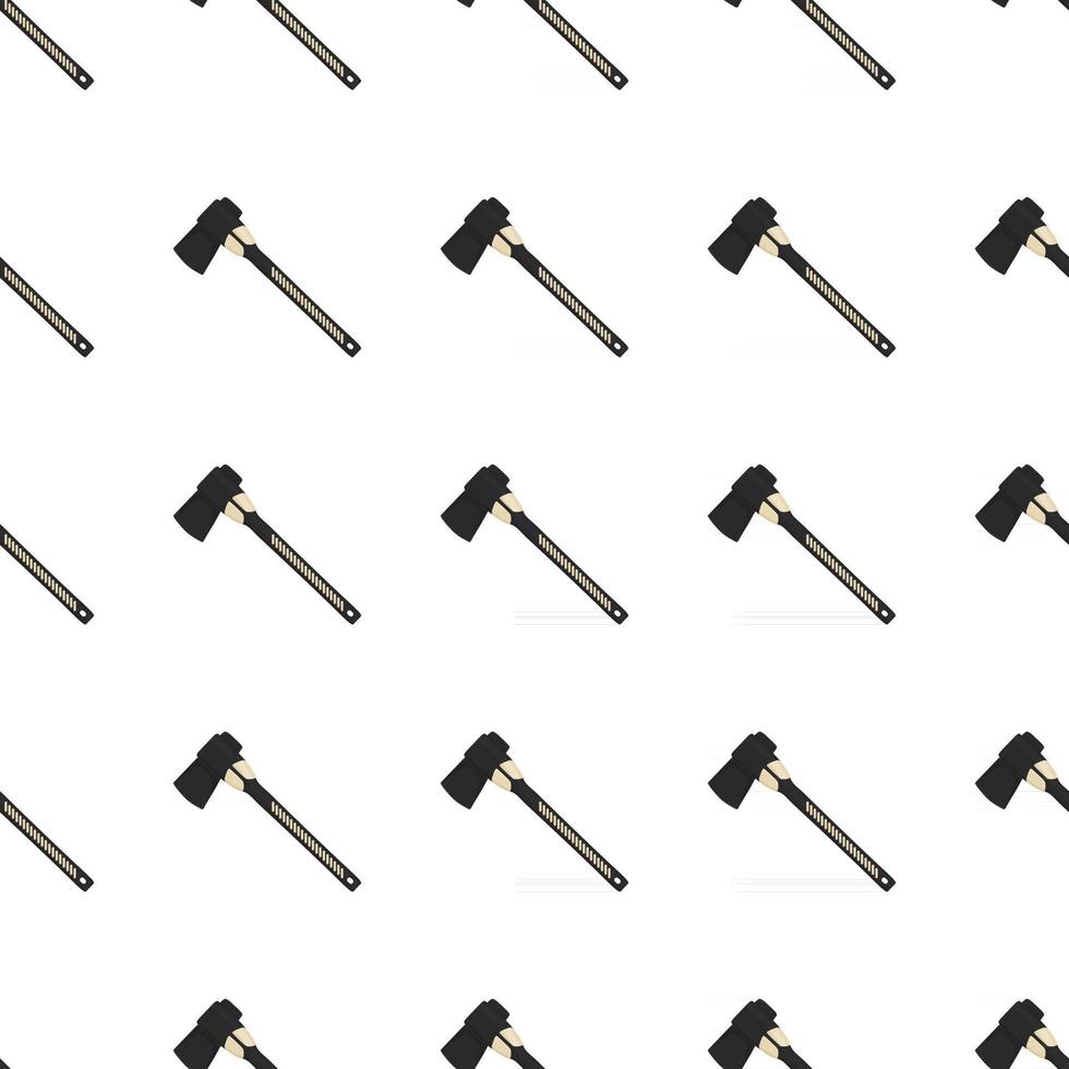 Illustration on theme pattern steel axes with wooden handle vector