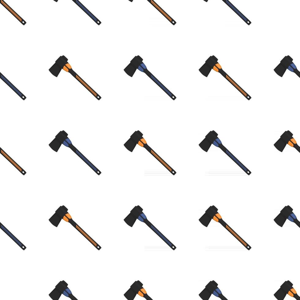 Illustration on theme pattern steel axes with wooden handle vector
