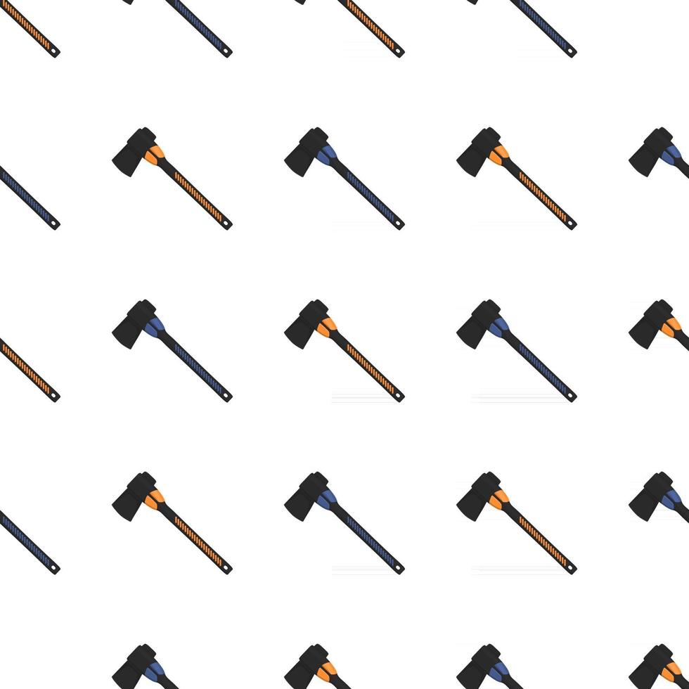 Illustration on theme pattern steel axes with wooden handle vector