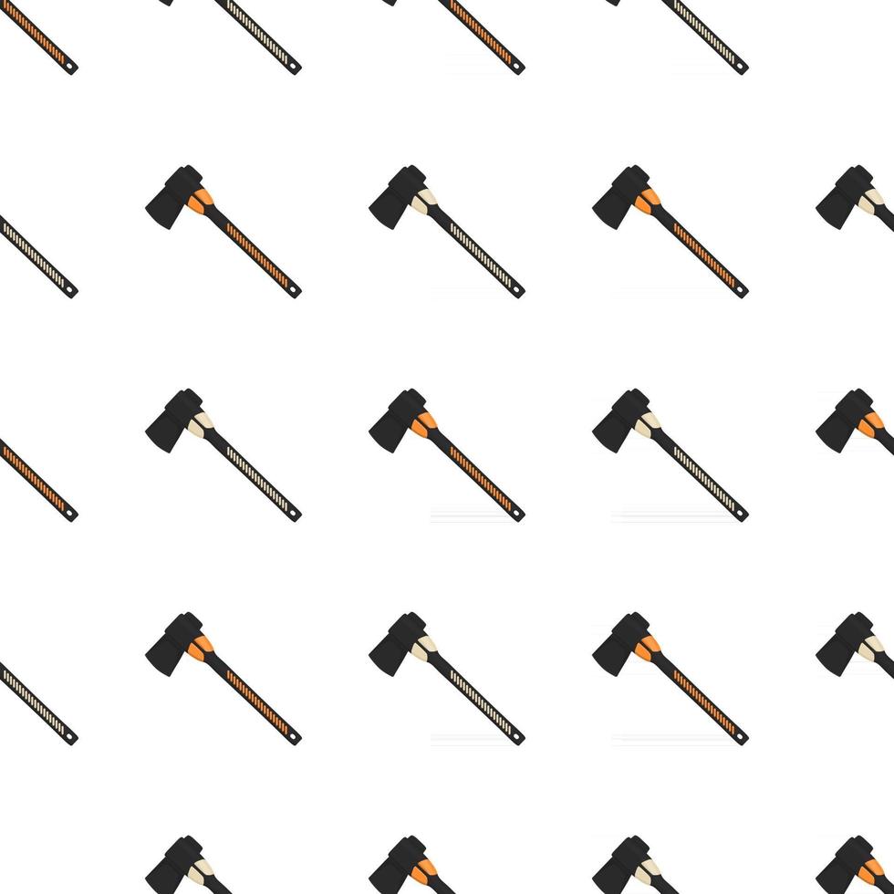 Illustration on theme pattern steel axes with wooden handle vector