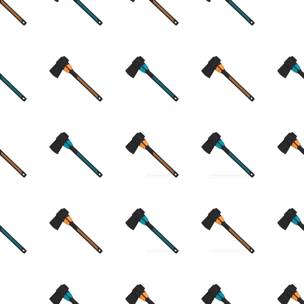 Illustration on theme pattern steel axes with wooden handle vector