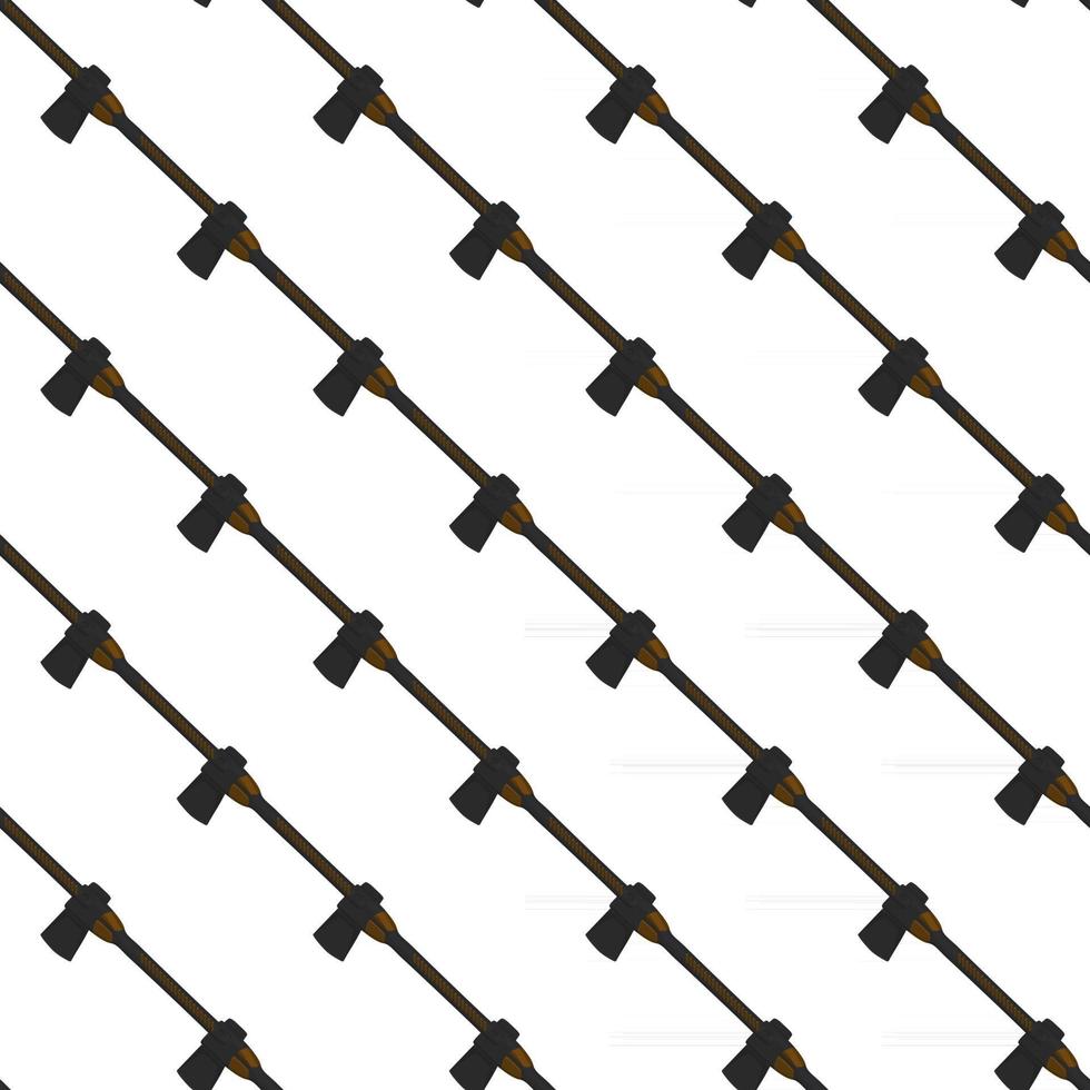 Illustration on theme pattern steel axes with wooden handle vector