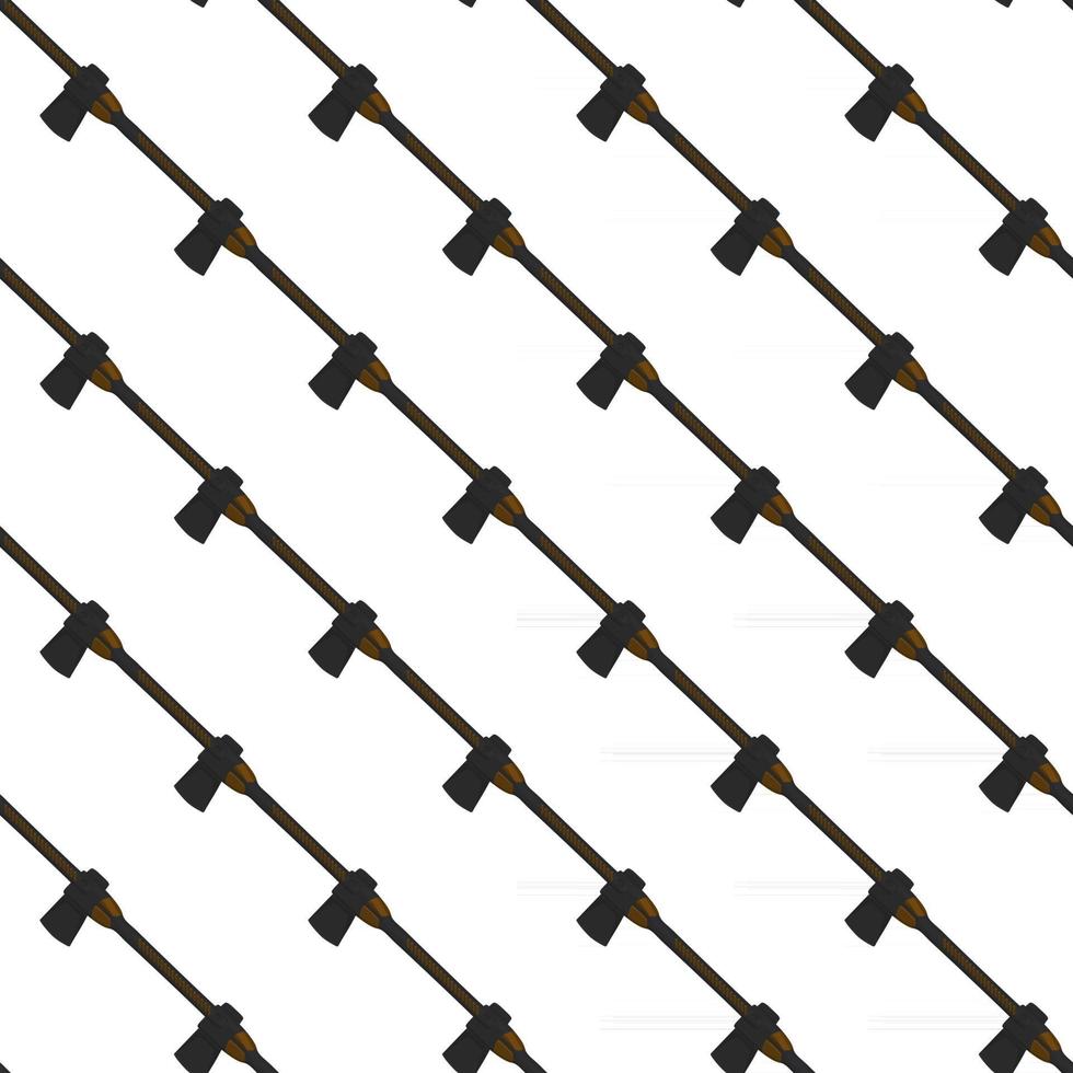 Illustration on theme pattern steel axes with wooden handle vector