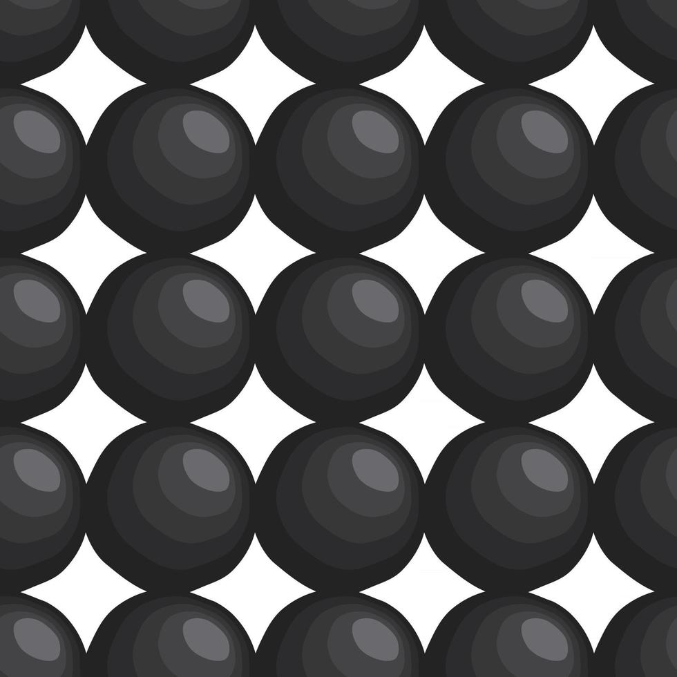 Illustration on theme big pattern identical types fish caviar vector