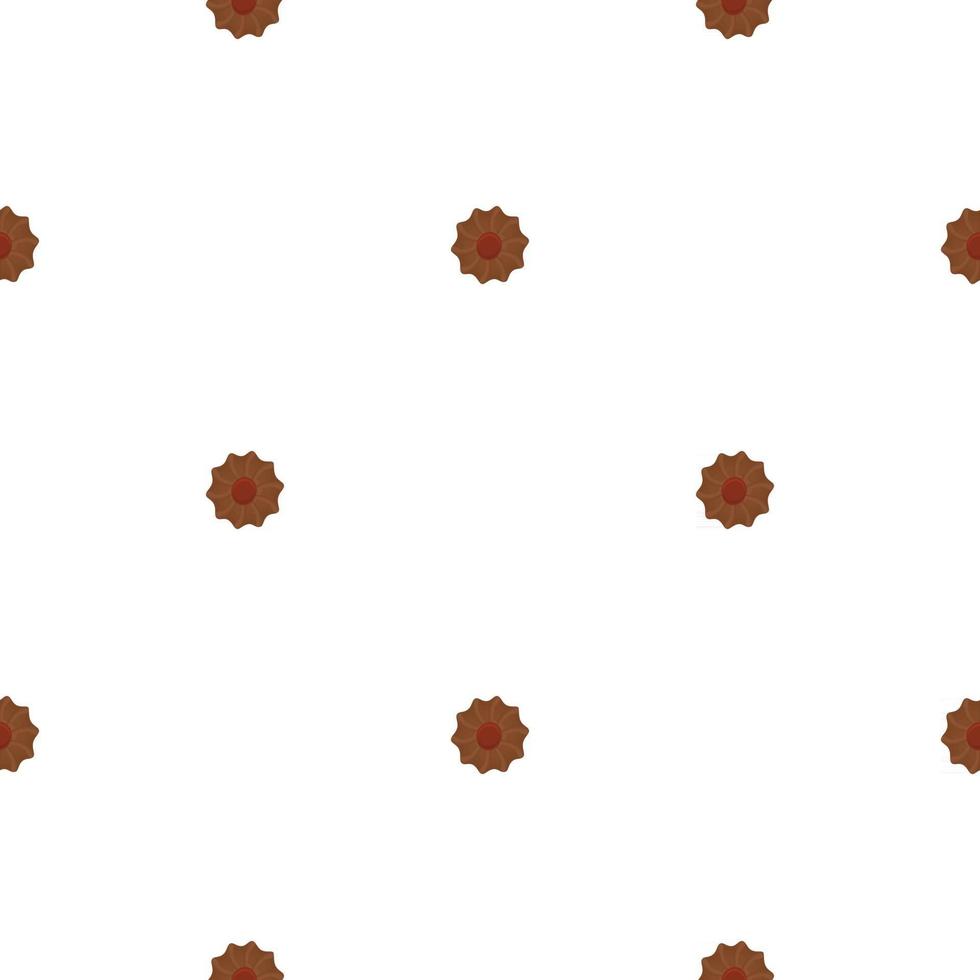 big set identical biscuit, kit colorful pastry cookie vector