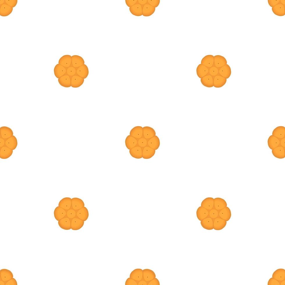 big set identical biscuit, kit colorful pastry cookie vector