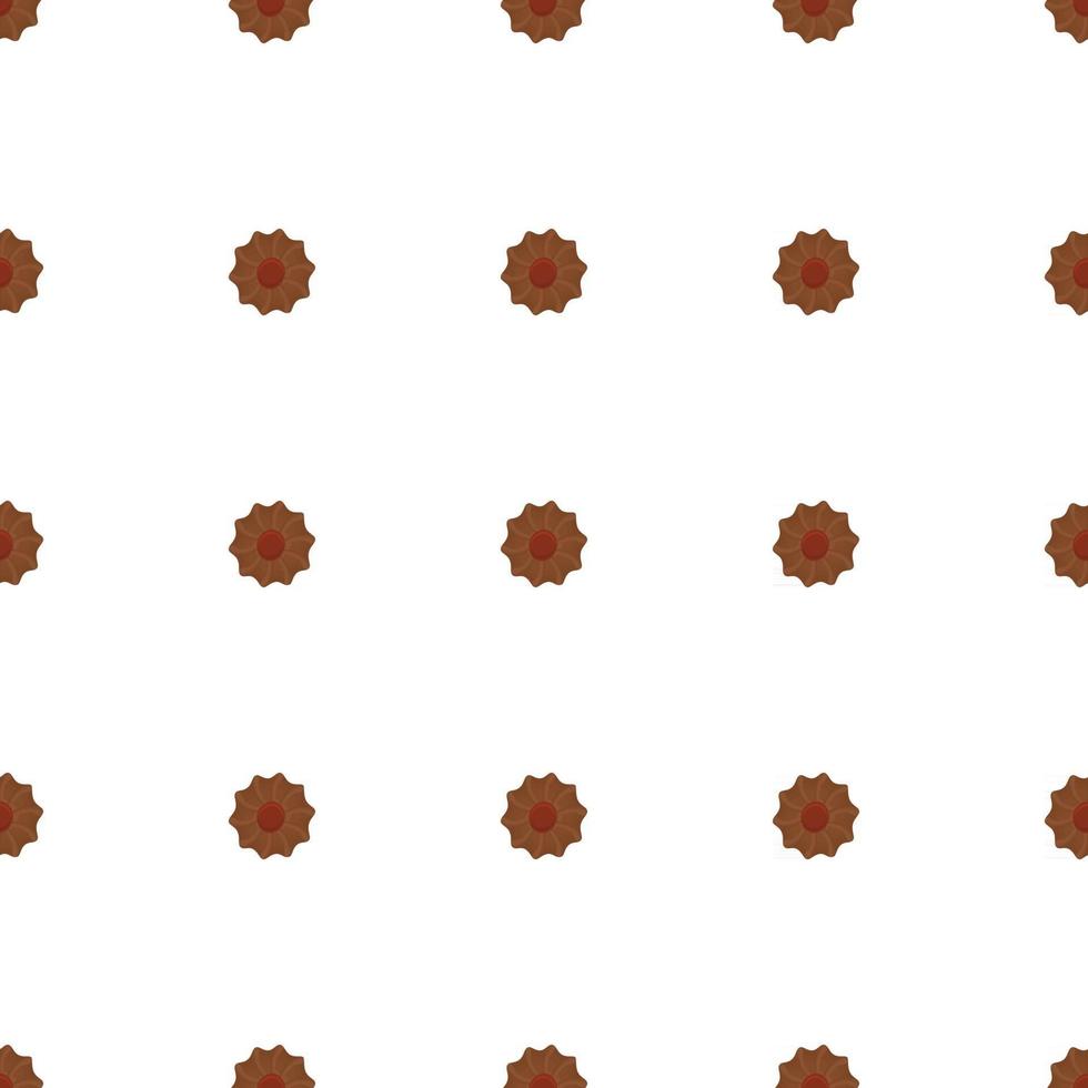 big set identical biscuit, kit colorful pastry cookie vector