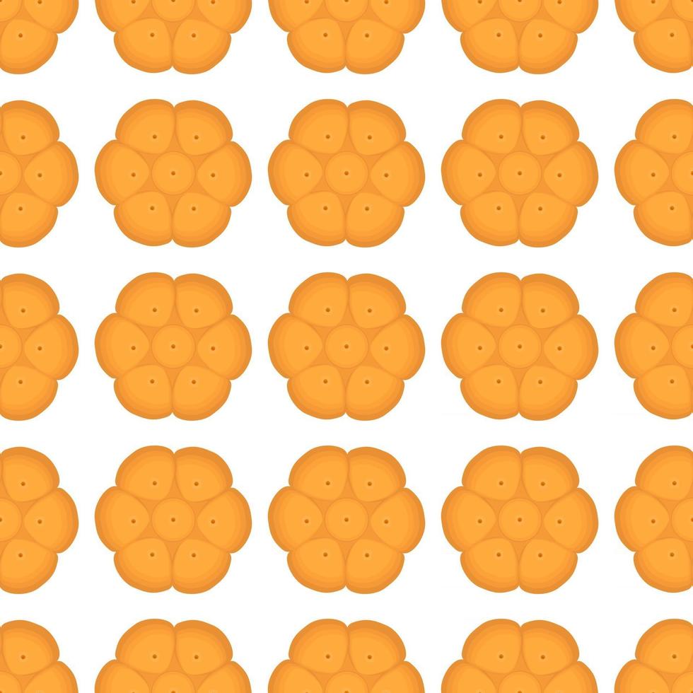 big set identical biscuit, kit colorful pastry cookie vector