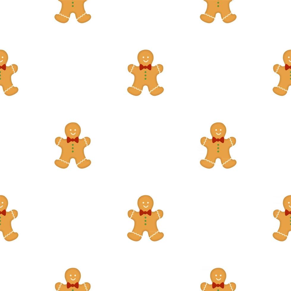 gran juego de hombre de jengibre idéntico, kit de galleta de pastelería de colores vector