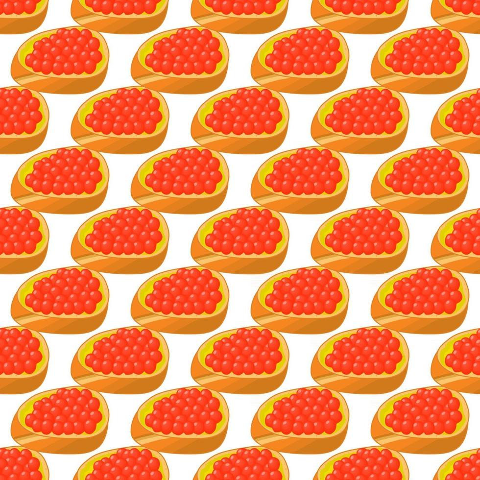 Illustration on theme big pattern identical types fish caviar vector