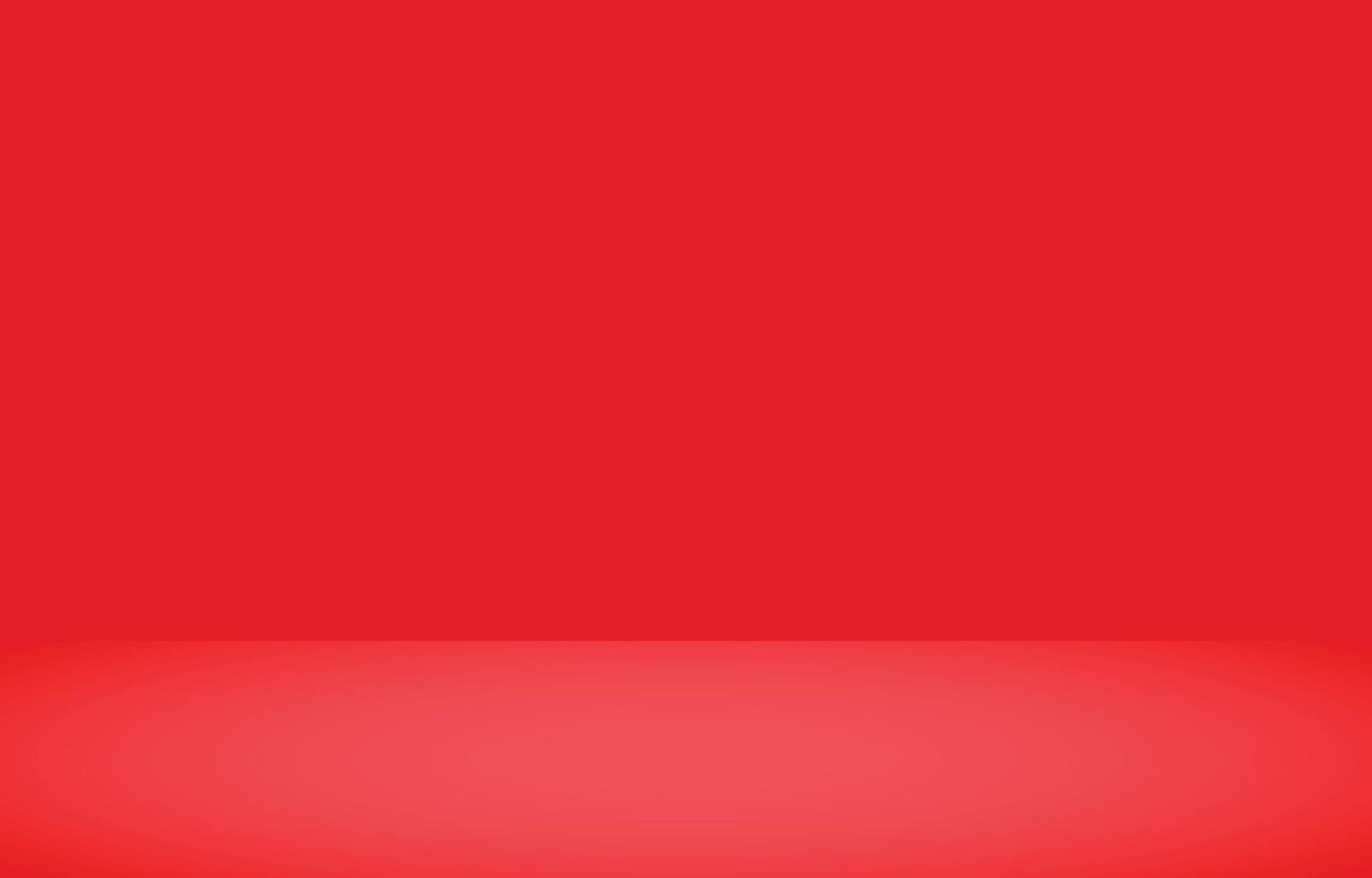 Red studio empty room background vector