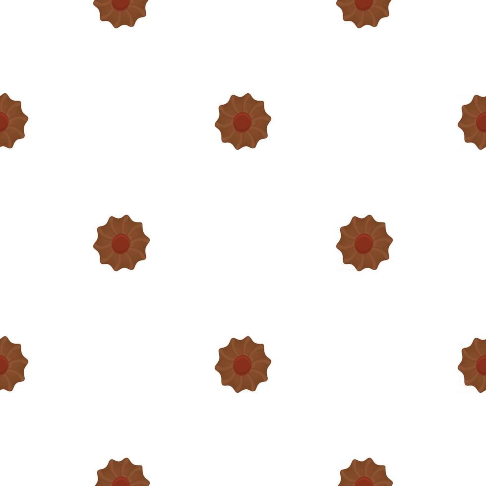 big set identical biscuit, kit colorful pastry cookie vector